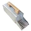 Image 1 : Metal grain scoop with wooden handle.