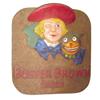 Image 1 : Chalkware "Buster Brown" dimensional store plaque. 17"W  x 18"H.