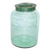 Image 1 : Medium sized glass apothecary jar w/metal lid, 10"H.