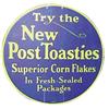 Image 1 : Round cdbd light hanger for "Post Toasties," 10”Dia.