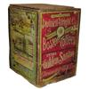 Image 1 : Wooden store box, "Boston Coffee."C.1900, w/lid, 15”W x 20”H.