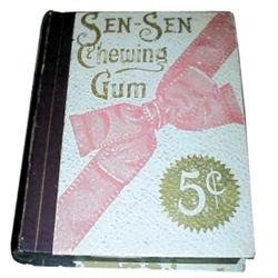 Advertising display box for "Sen-Sen" chewing gum. Good cond., 6”W x 7”H.