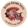 Image 1 : Buster Brown Shoes pocket mirror, Whitehead & Hoag, some light scratches, ex. color, C.1910-15, 1 3/