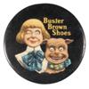 Image 1 : Buster Brown Shoes pocket mirror, Whitehead & Hoag, VG cond., C. 1905, 2" Dia.