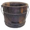 Image 1 : Wooden bucket w/metal bands, 9"H.