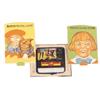 Image 1 : 2 Buster Brown animated trade cards, 4" ea. & 1 glass Hamilton Brown adv. slide, 4"W.