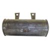 Image 1 : Round hanging tin candle box, early 19th century, 10 3/4"L.