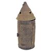 Image 1 : Pierced tin barn lantern, early 19th century,  13"H.