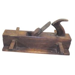 Old wooden plane, marked "Sheffield" on blade, 14"L.