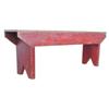 Image 1 : Red bucket bench, nice cond., 54" L.