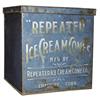 Image 1 : Tin square container for "Repeater Ice Cream Cones." Cheshire, Conn., 10”W x 11”H.
