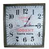 Image 1 : "Irodent Tooth Paste" working elec. clock, square wood frame, 15”Square.