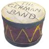 Image 1 : "Folk Art" wooden "German Band" drum box, made from old cheese box.