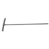 Image 1 : Early primitive wooden rake w/metal bracket, 66" L.