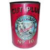 Image 1 : Tobacco tin, "Cut Plug." #10. Great graphics, Excellent condition, 9"H.