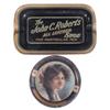 Image 1 : Smith Wallace Shoes, Kanawa, IA & John C. Roberts Shoes tip trays, 4 1/4" & 7" Dia.