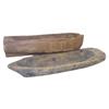 Image 1 : Lot of 2 carved wooden ship hulls, 24" & 29" L.