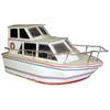 Image 1 : Chris Craft cabin cruiser, wood & metal, "Folky" red, white & blue, 48" L.
