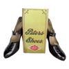 Image 1 : Peter's Shoes lithographed tin shoe display w/pair vintage shoes.