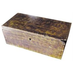 Small feather painted chest.