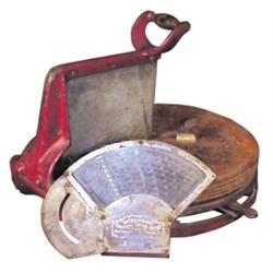 Early country store "Standard Computing Co." cheese cutter, 20" Dia.