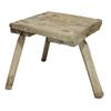 Image 1 : Primitive painted 3 legged milk stool.