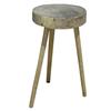 Image 1 : Round-topped primitive 3 legged milk stool.