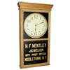 Image 1 : Advertising Regulator clock, H.F. Mentley-Jeweler.