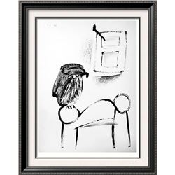Pablo Picasso 'After'  Owl on White Background c. 1947 Fine Art Print from Museum Artist