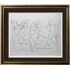 Image 2 : Pablo Picasso Double Sided Black & White & Full Color Print # 60255-60256