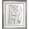 Image 1 : Pablo Picasso Double Page Black & White Print # 60278-60279