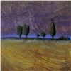 Image 3 : Modern Landscape Signed Original Painting on Paper Colorful Great Style Art