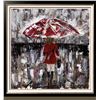 Image 4 : Pop Red Umbrella Impressionism Colorful Abstract Figurative Painting on Canvas Janier