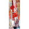 Image 2 : Floral in Vase Large Painting on Canvas Janier Original Art Dealer Sale