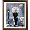 Image 4 : Paris Evening Rain Umbrella Original Painting Acrylic Palette Knife Janier