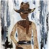 Image 3 : Cowgirl Textured Original Painting Acrylic Palette Knife Janier
