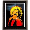 Image 1 : DRAMATIC COLORFUL POP STYLE MARILYN MONROE PAINTING