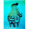 Image 2 : Zebra Pop Canvas Large Abstract Signed HUGE SALE