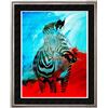 Image 1 : COLORFUL POP ART CANVAS ORIGINAL ZEBRA ART SALE ONLY $100