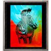 Image 1 : ZEBRA POP ART ORIGINAL CANVAS PAINTING ESTATE LIQUIDATION