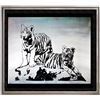 Image 1 : TIGERS BLACK & WHITE ORIGINAL PAINTING LARGE POP ART