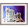 Image 1 : COLORFUL POP ART CANVAS ORIGINAL TIGERS ART SALE ONLY $100