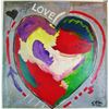 Image 2 : LOVE Pop Heart Original Mixed Media Painting Canvas