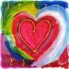 Image 2 : Pop Canvas Heart Series Signed Original Mixed Media