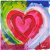 Image 2 : Pop Canvas Heart Series Signed Original Mixed Media