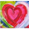 Image 3 : Pop Canvas Heart Series Signed Original Mixed Media