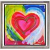 Image 1 : Pop Canvas Heart Series Signed Original Mixed Media
