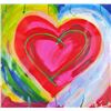 Image 4 : Pop Canvas Heart Series Signed Original Mixed Media