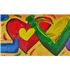 Image 4 : Pop Canvas Heart Series Signed Original Mixed Media