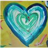 Image 4 : Pop Canvas Heart Series Signed Original Mixed Media